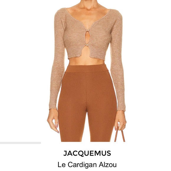 Jacquemus Tops - Jacquemus Le Cardigan Alzou in Light Brown
